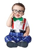 InCharacter Baby Boy's Nursery Nerd Costume, White/Blue, Small