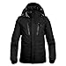 OutdoorMaster Women's Ski Jacket Basic - Winter Jacket with Elastic Powder Skirt & Removable Hood, Waterproof & Windproof