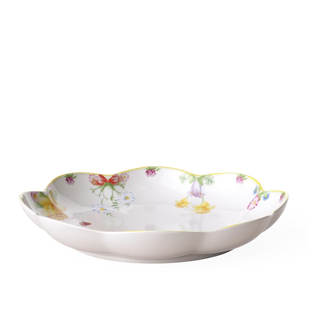 Villeroy & Boch Spring Awakening Large Bowl (30 cm), Porcelain, Yellow/Green/Red