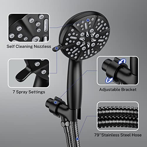Wiserset High Pressure Shower Head, 79\