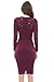 AX Paris Women's 3/4 Sleeve Lace Bodycon