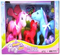 Wonder Pony Land Horse Family Set Figure Toys For Kids Age 3+