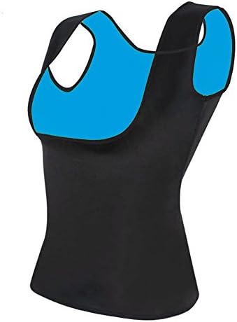 Women's Hot Sweat Slimming Vest Neoprene Shirt Body Shaper for Weight Loss No Zipper Black by Ironsmith Sports (XXL)