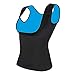 Women's Hot Sweat Slimming Vest Neoprene Shirt Body Shaper for Weight Loss No Zipper Black by Ironsmith Sports