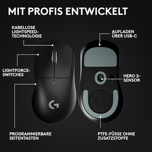 PRO X Superlight 2 DEX Lightspeed kabellose Gaming-Maus