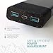 Nimble 10k Portable Charger, Fast Charging USB-C Wireless Portable Power Bank Compatible with Apple, Samsung, and USB-Enabled Devices w/Magnetic Cable Management (Recyclable Aluminum, Travel Safe)