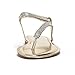 DREAM PAIRS SERPENT Women Rhinestones Strap Gladiator Flat Sandals