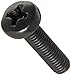 Small Parts M820D7985AB Steel Pan Head Machine Screw, Black Oxide Finish, Meets DIN 7985, #4 Phillips Drive, M8-1.25 Thread Size, 20 mm Length, Fully Threaded, Import (Pack of 50)