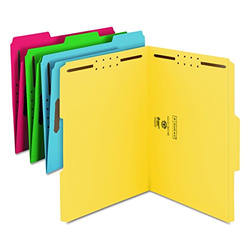 Smead Fastener File Folder, 2 Fasteners, Reinforced 1/3cut Tab, Letter