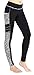 EAST HONG Women's Yoga Leggings Exercise Workout Pants Gym Tights (as1, alpha, m, regular, regular, Grey-Black)