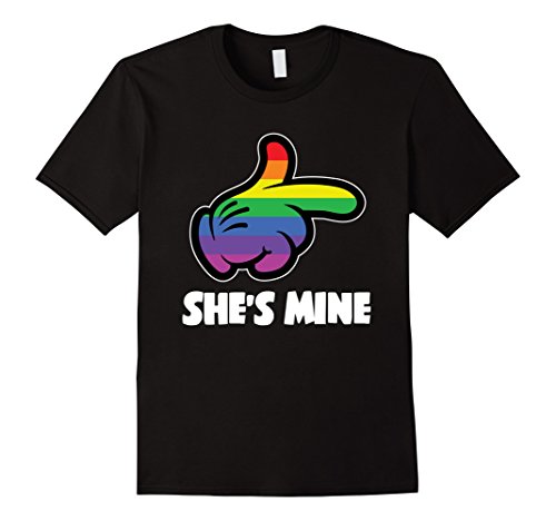 Mens lesbian couple shirt im hers shes mine lgbt matchi…