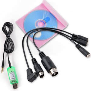 Surepromise USB Flight Simulator Cable for DX5e Dx6i DX7 JR Futaba RC RealFlight Spektrum Esky FMS (practice with your RC Helicopter Controller on PC)