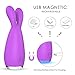 Waterproof Rabbit Vibrator with Dual Motors 9 Powerful Vibrating Modes for Intense Clit Orgasm, Paloqueth Rechargeable Clitoral Vibrator Stimulator for Couples Play