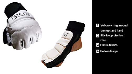 F.A.L. product MMA Kickboxing Sparring Glove Hand Foot Guard Protector for Martial Arts Sparring Karate Safe M Size - Thumbnail 5