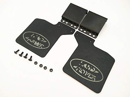 Front D110 Mud Flaps Guards with Stainless Steel Holder for Traxxas 1/10 RC TRX-4