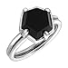 Silpada 'Black Hex' Sterling Silver Ring, Size 8, Size 8