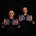 Renegade GK Vortex Salvo Goalie Gloves | 3.5+3mm Hyper Grip & 4mm Duratek | Orange, Blue, Black Soccer Goalkeeper Gloves (Size 8, Youth-Adult, Roll-Neg. Hybrid Cut, Level 3)