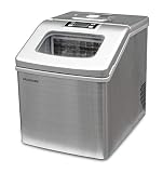 FRIGIDAIRE EFIC452-SS 40 Lbs Extra Large Clear Maker, Stainless Steel, Makes Square Ice