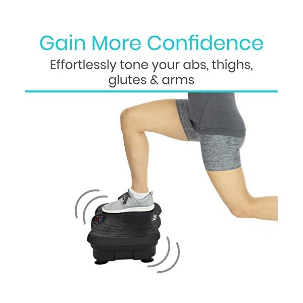 Vive-Shake-Plate-Vibration-Platform-with-Resistance-Exercise-Band-Vibrating-Fat-Shaker-Power-Machine-Equipment-for-Whole-Body-Home-Fitness-Pulsating-Weight-Loss-Training Vive Shake Plate - Vibration Platform with Resistance Exercise Band - Vibrating Shaker Power Machine - Equipment for…