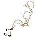 Tinksky 2mm Eyeglasses Chain Reading Glasses Eyewear Spectacles Chain Neck Cord (Rose Gold)