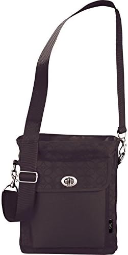 Fine Society FS1121110623XZ Sophia Collection Lightweight Tablet Tote Cross Body Bag, Black
