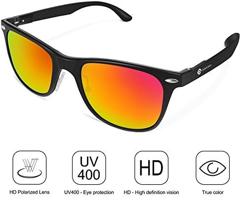 Polarized Wayfarer Sunglasses for Women Mens Classic Vintage Sun Glasses, 100% UV Protection