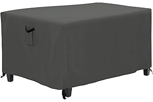 ABCCANOPY Ottoman Cover Upholstered Chair Cover Universal Furniture Cover Chair Cover Common Indoor and Outdoor Waterproof and Dustproof 30x40x17 Grey