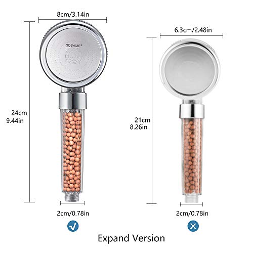 Nosame® Shower Head, Ionic Filter Filtration High Pressure Water Saving