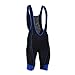 ARSUXEO Men's Cycling Bike Bib Shorts Blue Size X-Large