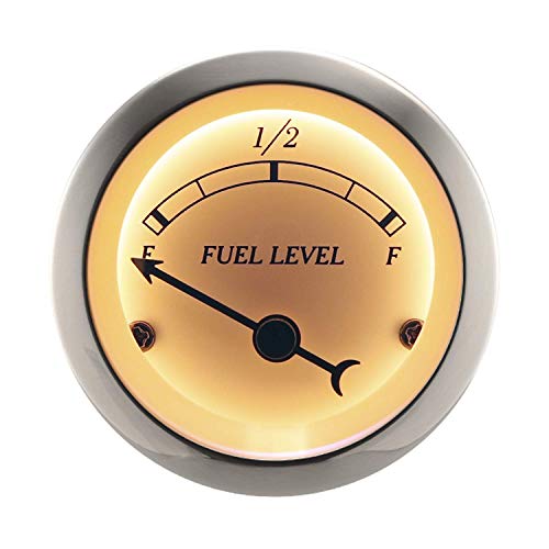 MOTOR METER RACING Classic Instruments Fuel Gauge 2" White Dial Chrome