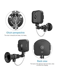 HOLACA Soporte de seguridad para exteriores para Blink XT cámara exterior con cadena antirrobo y soporte de pared de metal, protección adicional para tu Blink Home Security