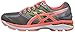 ASICS Women's GT-2000 4 Running Shoe, Charcoal/Flash Coral/Flash Yellow, 9.5 M US