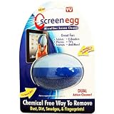 Screen Egg: Dual Action Microfiber Screen Cleaner - Set of 2 - Great For: Tablets, E-Readers, Smart Phones, TVs, Laptops, Wearables & More!