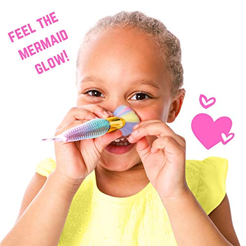 GirlZone: Fun Mermaid Makeup Brushes Kit Gift for Girls