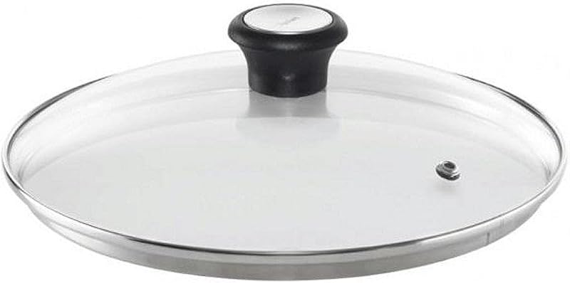 Tefal Compatible Glass Lid 30 cm with Steam Vent, Durable Rim, Dishwasher Safe