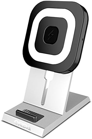 ORDA Fast Wireless Charger Qi Certified Wireless Charger Stand/Charging Pad (2 in 1) for iPhone X/8/8 Plus Samsung Galaxy S9/S9+/S8/S8+Note 8/S7/S6/S6 edge and all Qi-enabled Cellphones