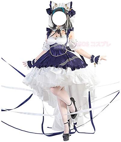 Amazon Agos チェシャー コスプレ衣装 猫服 Azur Lane アズールレーン チェシャー 重巡洋艦 メイド服 コスプレ衣装 コスプレ 仮装 通販