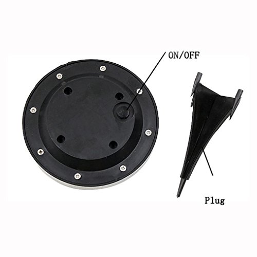 Solar Powered Ground Light Outdoor Lights Waterproof LED Solar Path Lights Garden Landscape Lighting (4LED) - Thumbnail 5