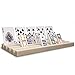Plastic Domino Holder Trays Set of 8 - These Racks Also Hold Playing Cards - Keep Your Dominos and Cards Steady Without Holding Them in Your Hands
