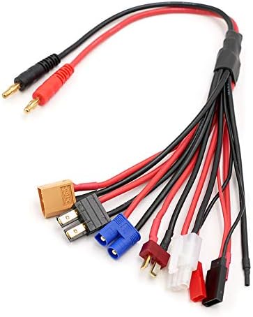 8in1 Charging Harness Transfer Line Lipo Battery Multi Charger Plug Convert Cable for B6 Charger XT60 T EC3 JST Tamiya JR Futaba