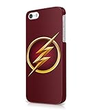 The Flash Logo Justice League Superhero Comics Plastic Snap-On Case Cover Shell For iPhone 5 / 5s