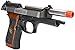 Evike WE-Tech Samurai Edge Biohazard ATV2 Airsoft Gas Blowback M9 Semi-Auto/Full Auto Pistol - Two Tone - (54080)