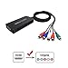 HDMI to YPbPr Converter, HDMI to Video Ypbpr Adapter HDMI to Component Converter with YPBPR Cable Power Adapter Compatible for Apple TV, PS3, Roku, Xbox, Fire Stick, DVD Players