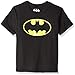 Batman Glow Ink Classic Logo Youth T-Shirt (Medium) Black