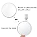 Gotofine 7x Magnifying Makeup Mirror with 2 Suction Cups and Hanging Hole, Round, Clear & Transparent for Wall Mounting