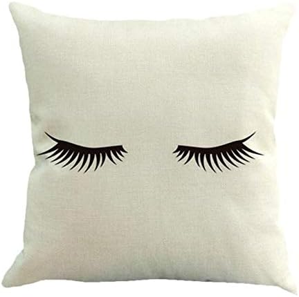 YYZCKW Cushion covers Hotel Home Decor Funny Eyelash Cushions Covers Lips Decorative Throw Pillow Cover Lashes Pillows Cases 45x45cm