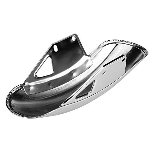 Cuque Front Fender Motorcycle Front Mud Guard Motorbike Mudguard Metal Front Fender Mud Guard for Suzuki GN125 GN250(Chrome)