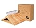 Topline Classic Wood Suit Hangers - 30 Pack (Natural Finish)