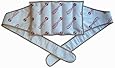 Thermalon Microwave Activated Moist Heat Therapy Wrap with Ties for Back, Hip, Shoulder, 7" x 12"