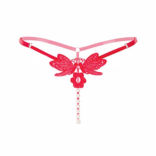 image for Defline Women Pearl Massage T-Back Sexy Underwear Fancy Tanga Temptati